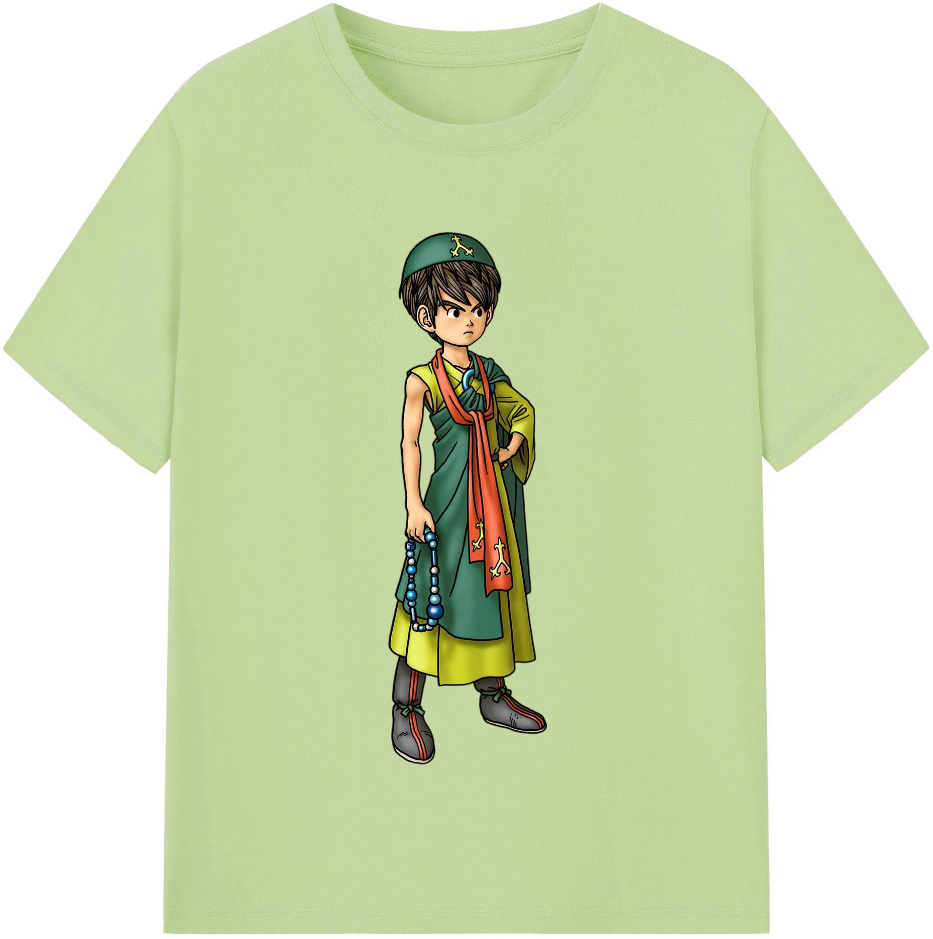 （画像用） ドラゴンクエスト Doragon Kuesuto Dragon Quest 綿100％半袖Tシャツ（フロントプリント）